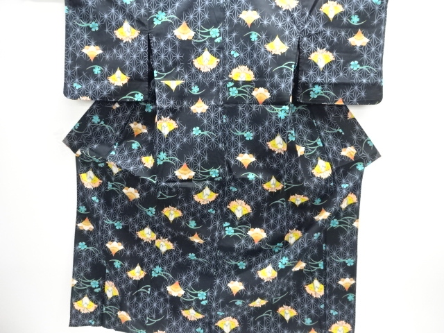 Japanese Kimono / Tsumugi Omeshi Cotton